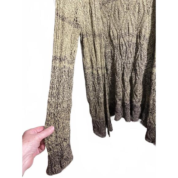 ZoZo Women's Silk/ Cotton Blend Open Knit Cardigan - XL Boho - Picture 7 of 11